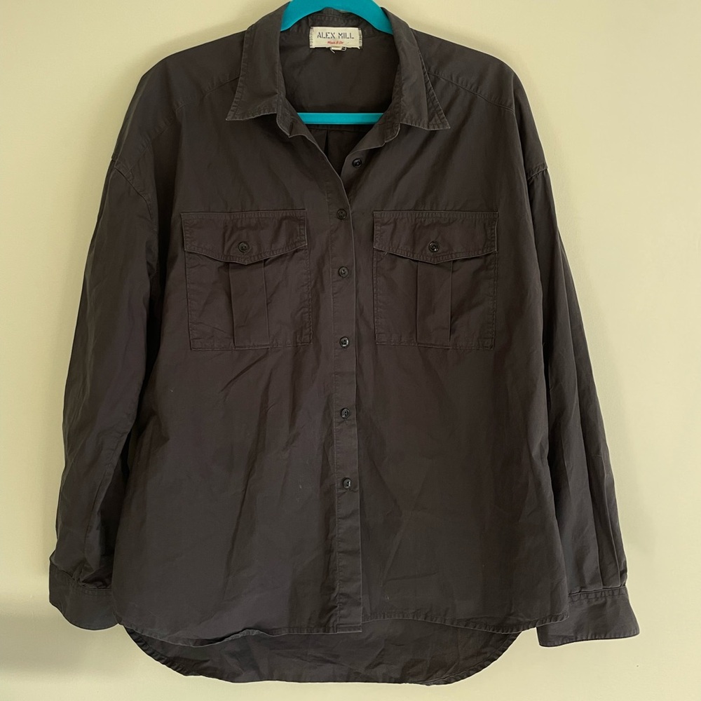 Alex Mill Oversized Keeper Shirt XL Black